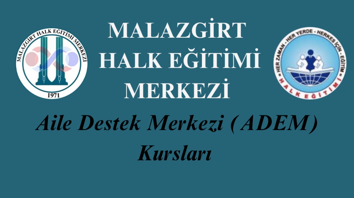 Aile Destek Merkezi (ADEM) Kurslarımız Başladı